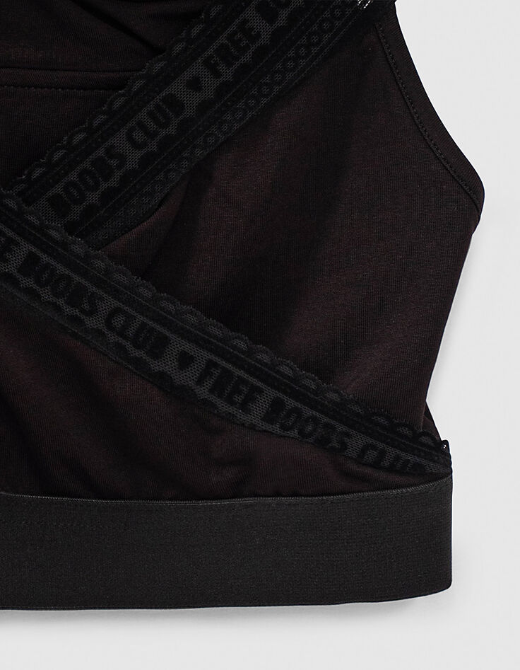 I.Code black Free Boobs top with integrated bra-4