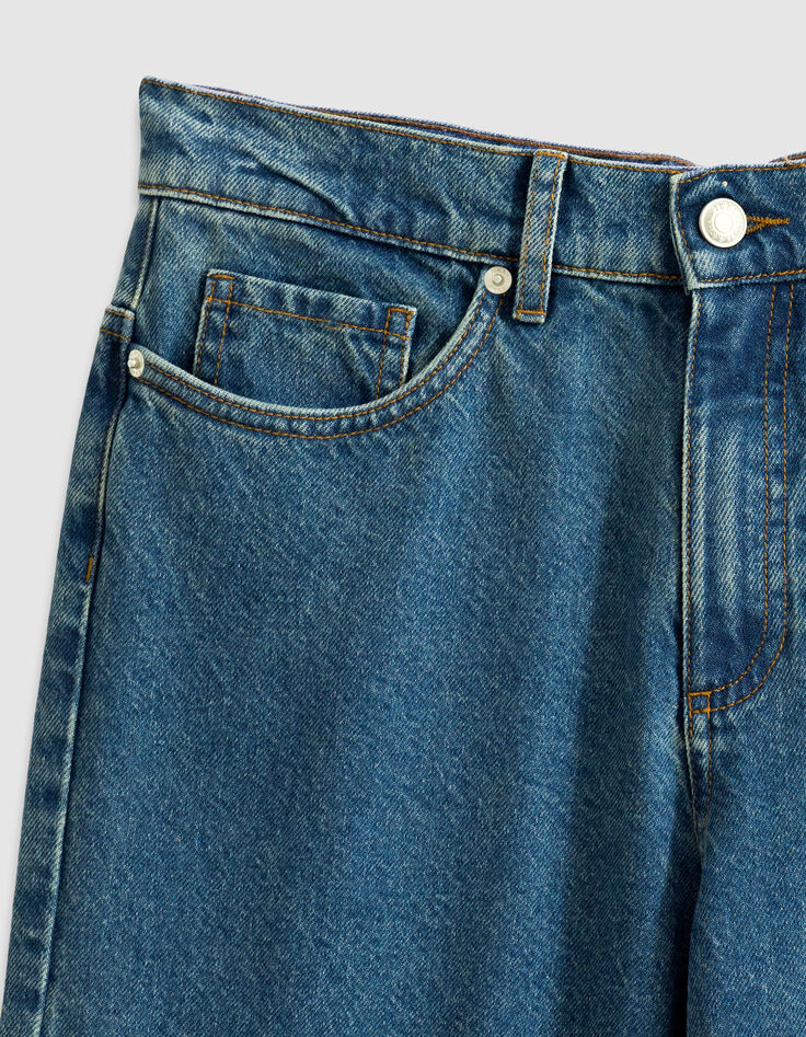 Blaue verk&uuml;rzte Boyfriend-Jeans Charlotte Damen-8