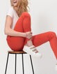Pantalon chino spicy orange à clous I.Code-2