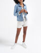 Veste en jean bleached à col amovible I.Code-2