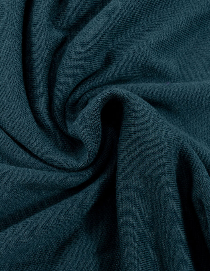 I.Code green fine openwork stitch knit cape sweater CECILE-7