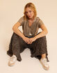 I.Code gold ribbed T-shirt-1