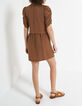 Vest. cruz. fauve mangas fruncidas I.Code-2