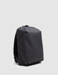 Schwarzer Nylon-Rucksack mit Wax-Effekt f&uuml;r Herren-1