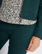 I.Code imperial green textured knit suit jacket-3