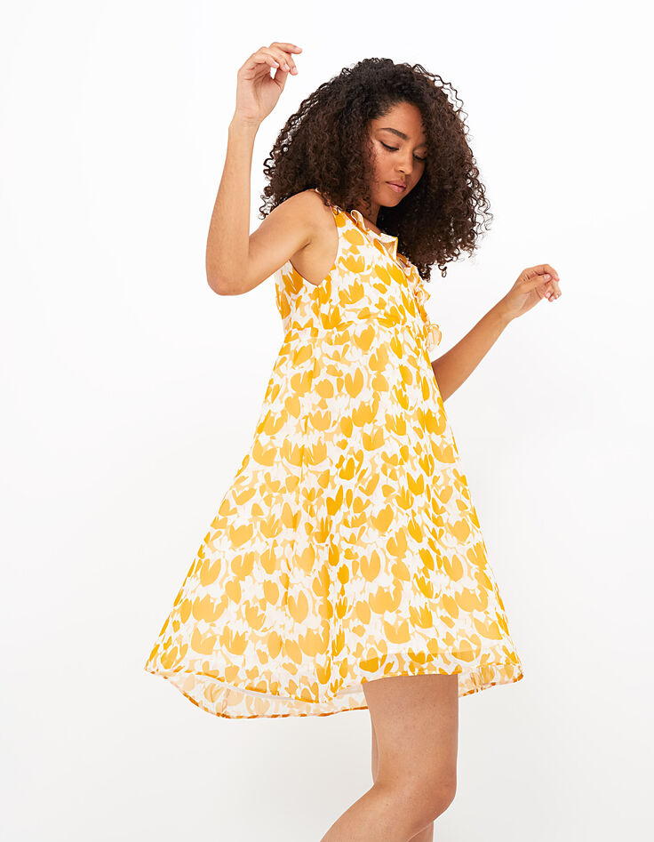 Vestido amarillo de flores I.Code-1