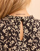 Zwarte blouse orchideeënprint I.Code-7