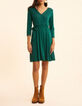 Robe verte lurex maille nid d'abeille I.Code-11