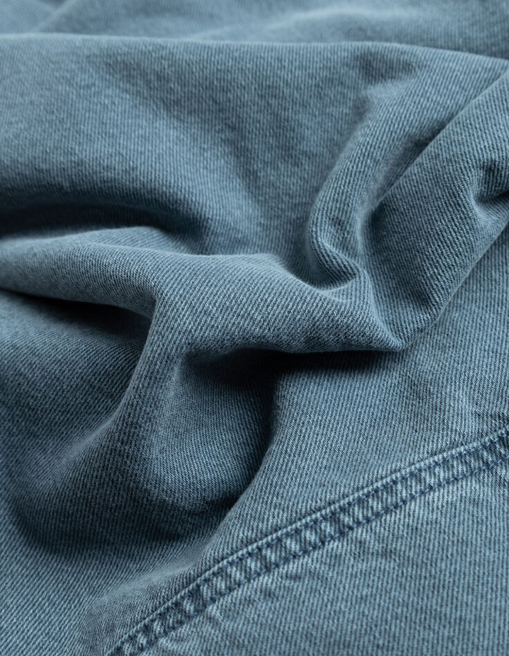 Blaue Jeansjacke in &Uuml;bergr&ouml;&szlig;e f&uuml;r Damen mit Steppjacke-10