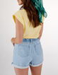Gelbes T-Shirt mit goldfarbener Naht I.Code-4