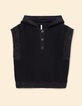 Jersey capucha negro punto sin mangas I.Code-6