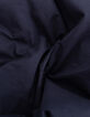 Vestido azul marino bordados mangas I.Code-8