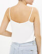 Weißes Lingerie-Top mit Stickerei I.Code-3