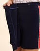 Falda pantalón azul rayas satinadas lateral I.Code-6
