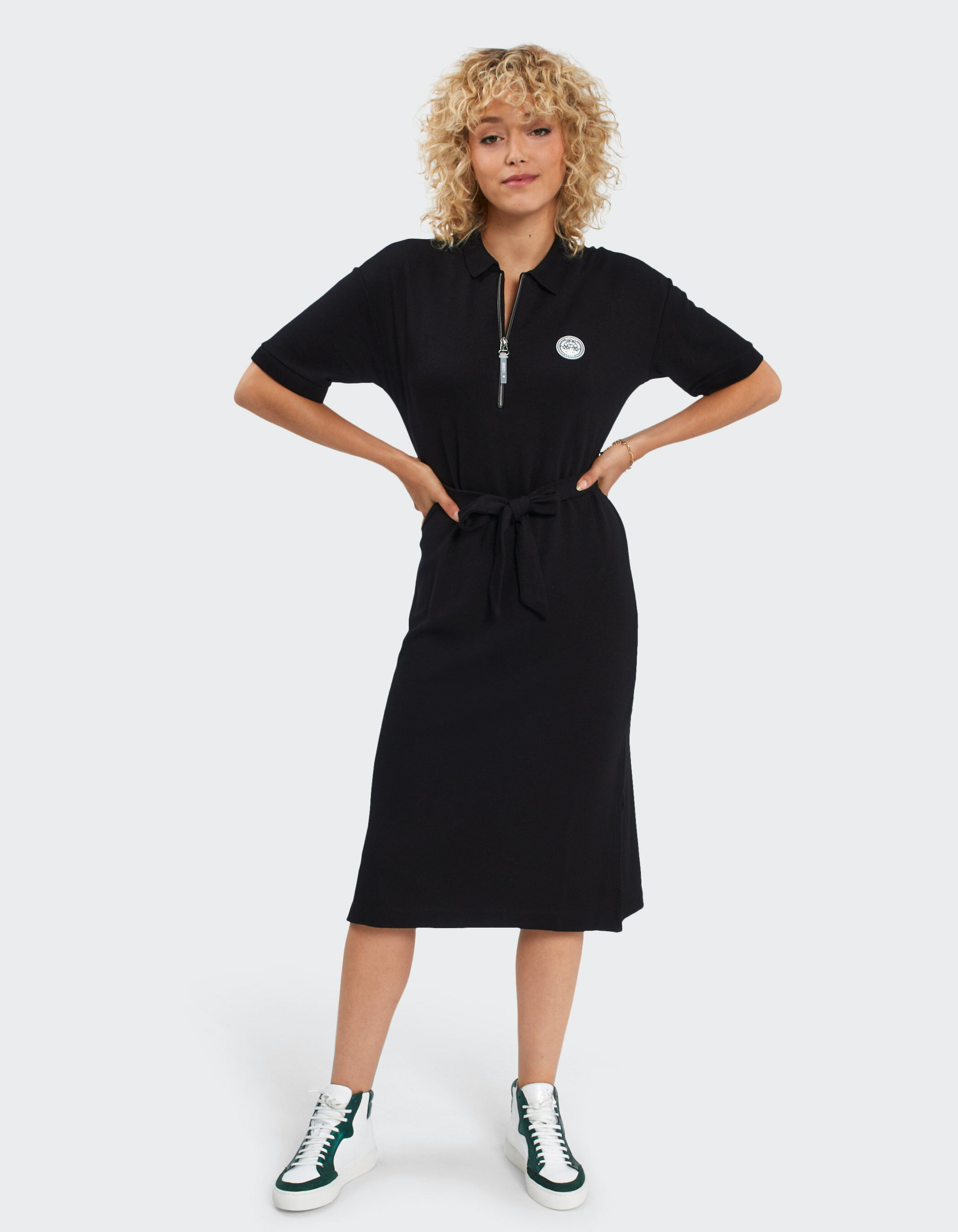 Vestido polo negro best sale