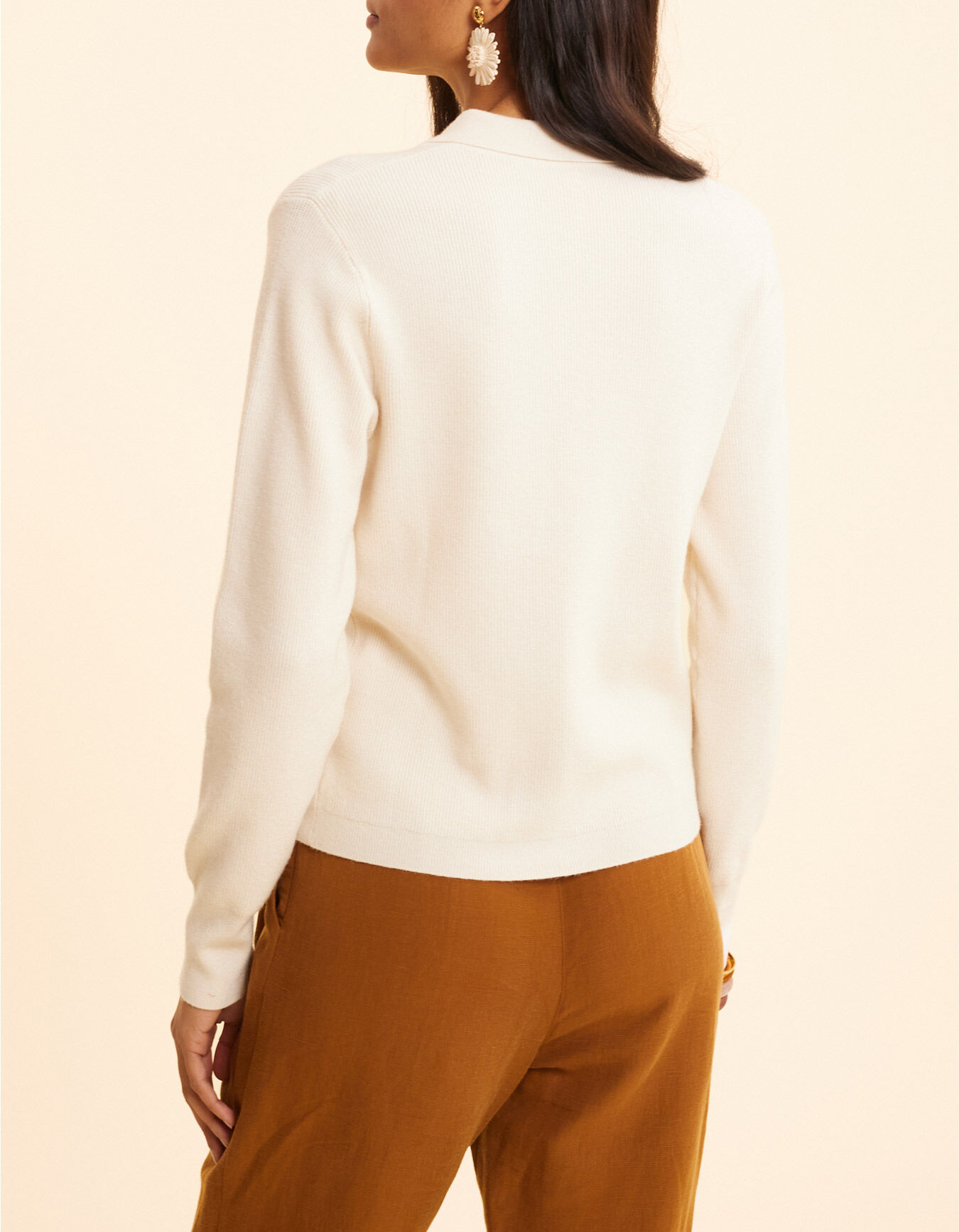 トップス A.PRESSECotton Knit Polo Collar Cardigan A.PRESSE 