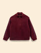 Sudadera burdeos sherpa rayas I.Code-7