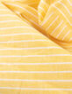 Chemise ray&eacute;e jaune logo brod&eacute; Femme-4