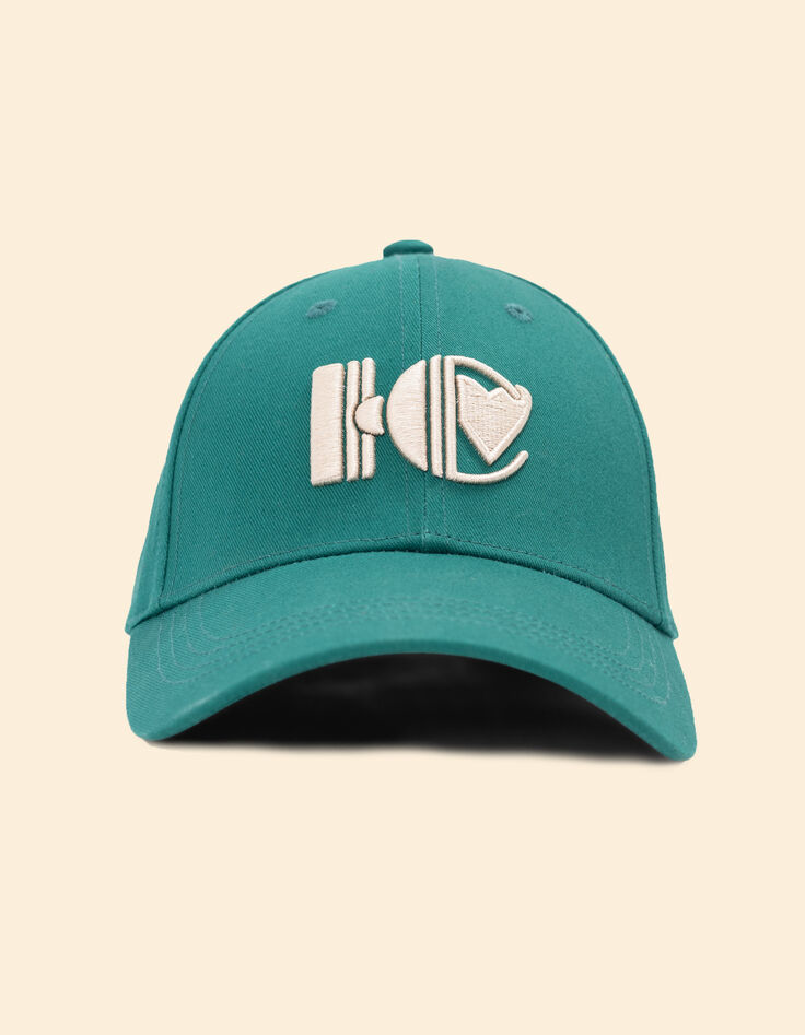 Grüne Kappe mit aufgesticktem IC-Monogramm I.Code-2