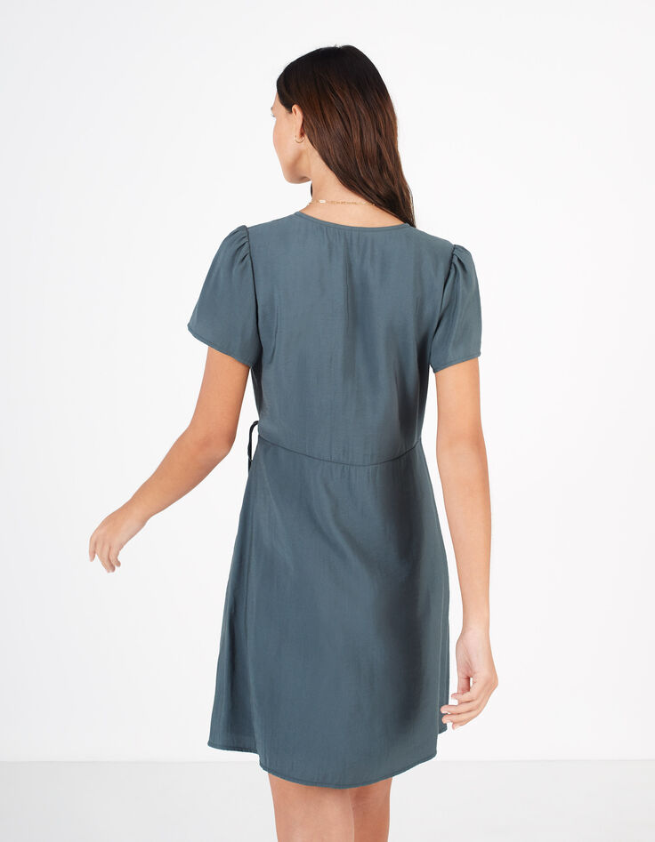 I.Code alpine green wrap dress-3 I.Code alpine green wrap dress-3