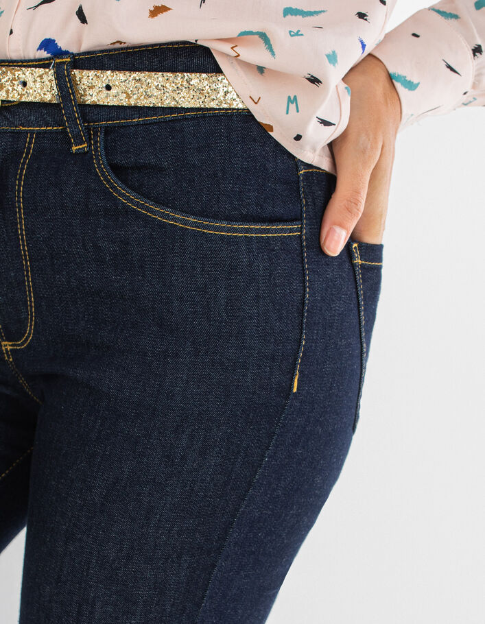 Unwashed slim jeans hoge taille I.Code - I.CODE