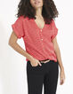 Top coquelicot imprimé minimaliste I.Code-5