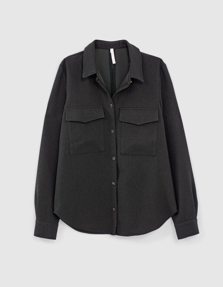 Chemise vert empire pailletée I.Code-7