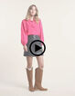 Magenta overhemd broderie anglaise I.Code-10 Magenta overhemd broderie anglaise I.Code-10