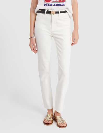 Gebroken witte slim jeans I.Code - I.CODE