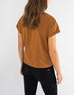 T-Shirt mit Leopardentupfen und Schriftzug I.Code-3