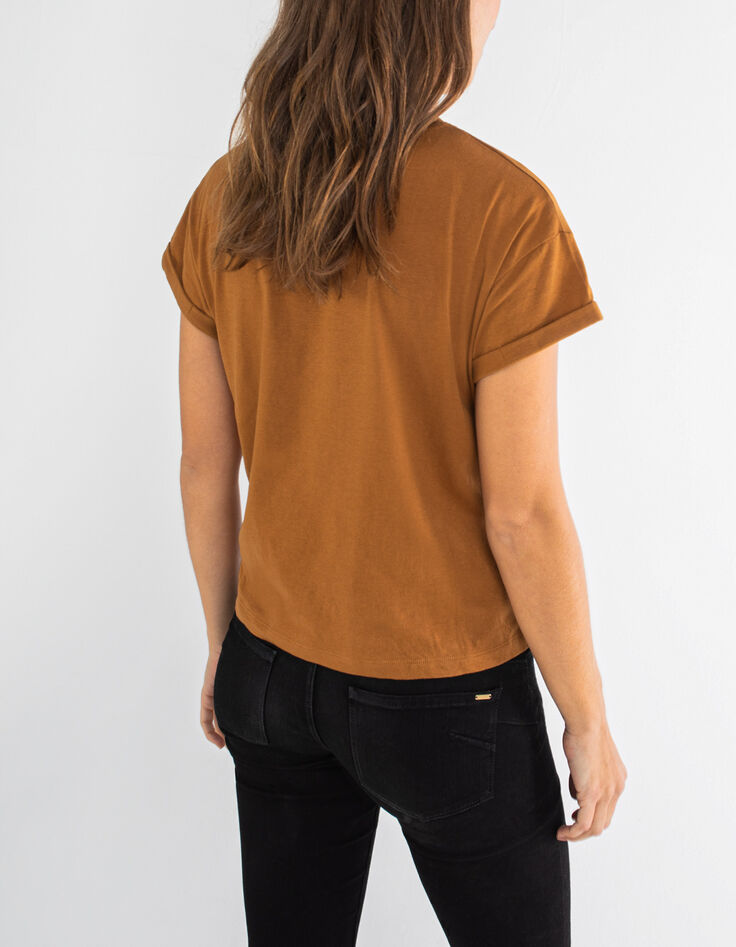 T-Shirt mit Leopardentupfen und Schriftzug I.Code-3