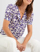 Witte top anemonenprint I.Code-1