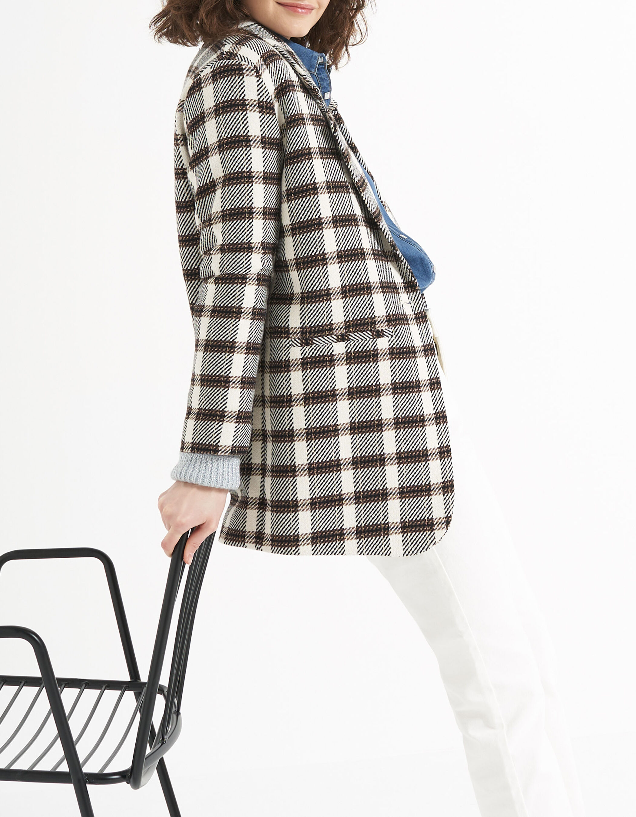 Off white clearance check coat