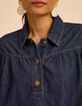 Blauwe jeansblouse kielstijl I.Code-5