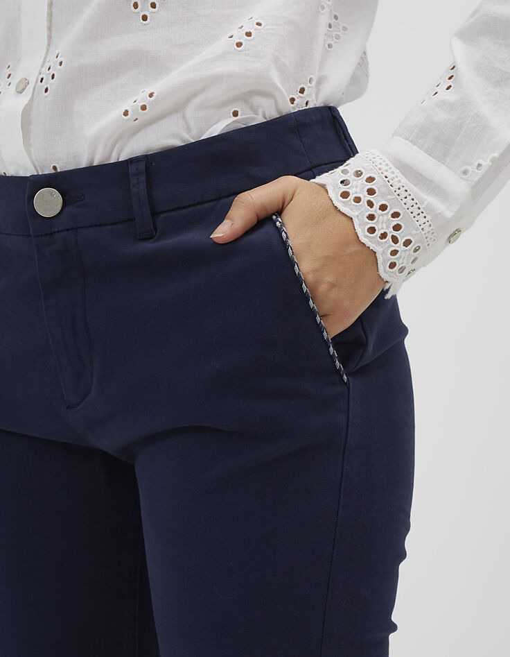 Marineblaue Chinohose I.Code-2 Marineblaue Chinohose I.Code-2