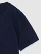 Marine T-Shirt Bio-Baumwolle mit Relief-6