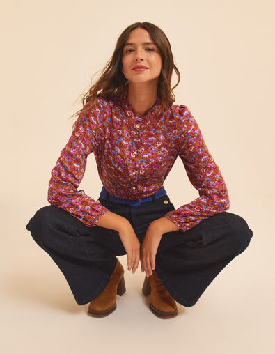 Vestido camel anémonas I.Code