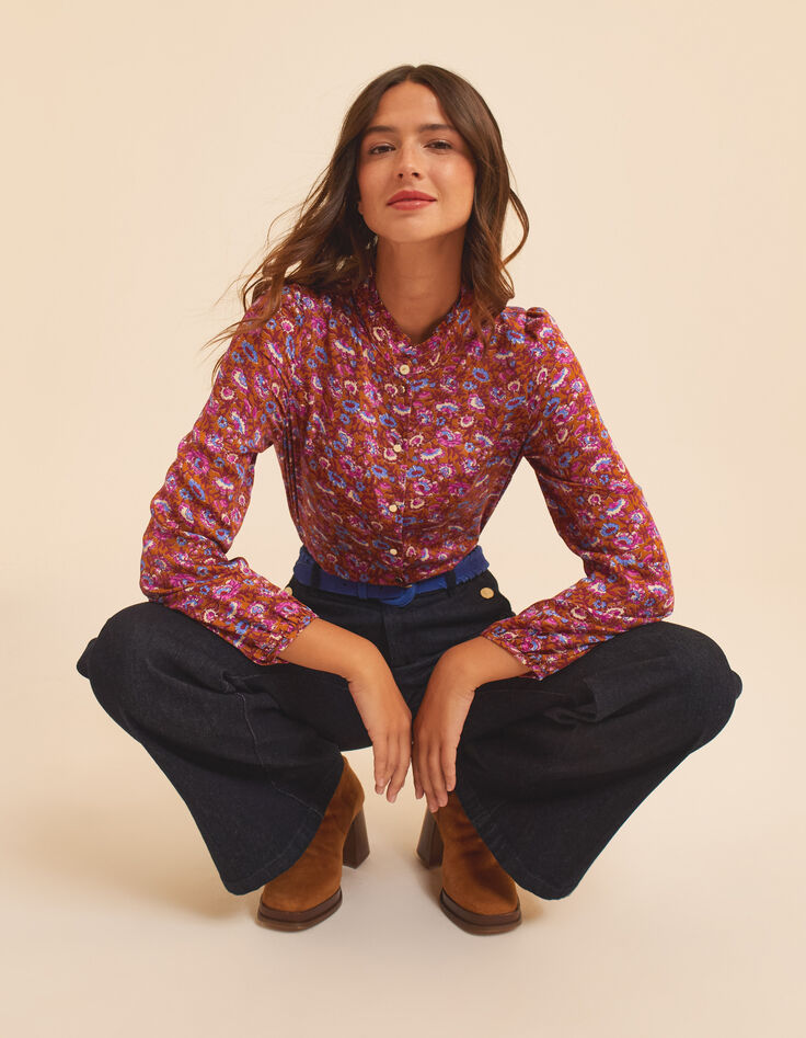 Vestido camel anémonas I.Code-1