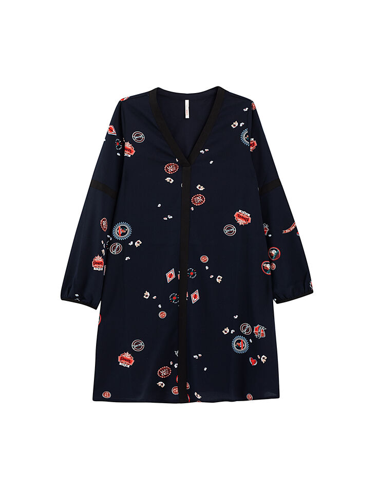 Robe navy écussons I.Code-1 Robe navy écussons I.Code-1