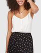 Top blanc esprit lingerie décor boutons I.Code-1
