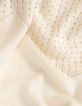 I.Code white openwork knit sweater with burgundy stripes-8
