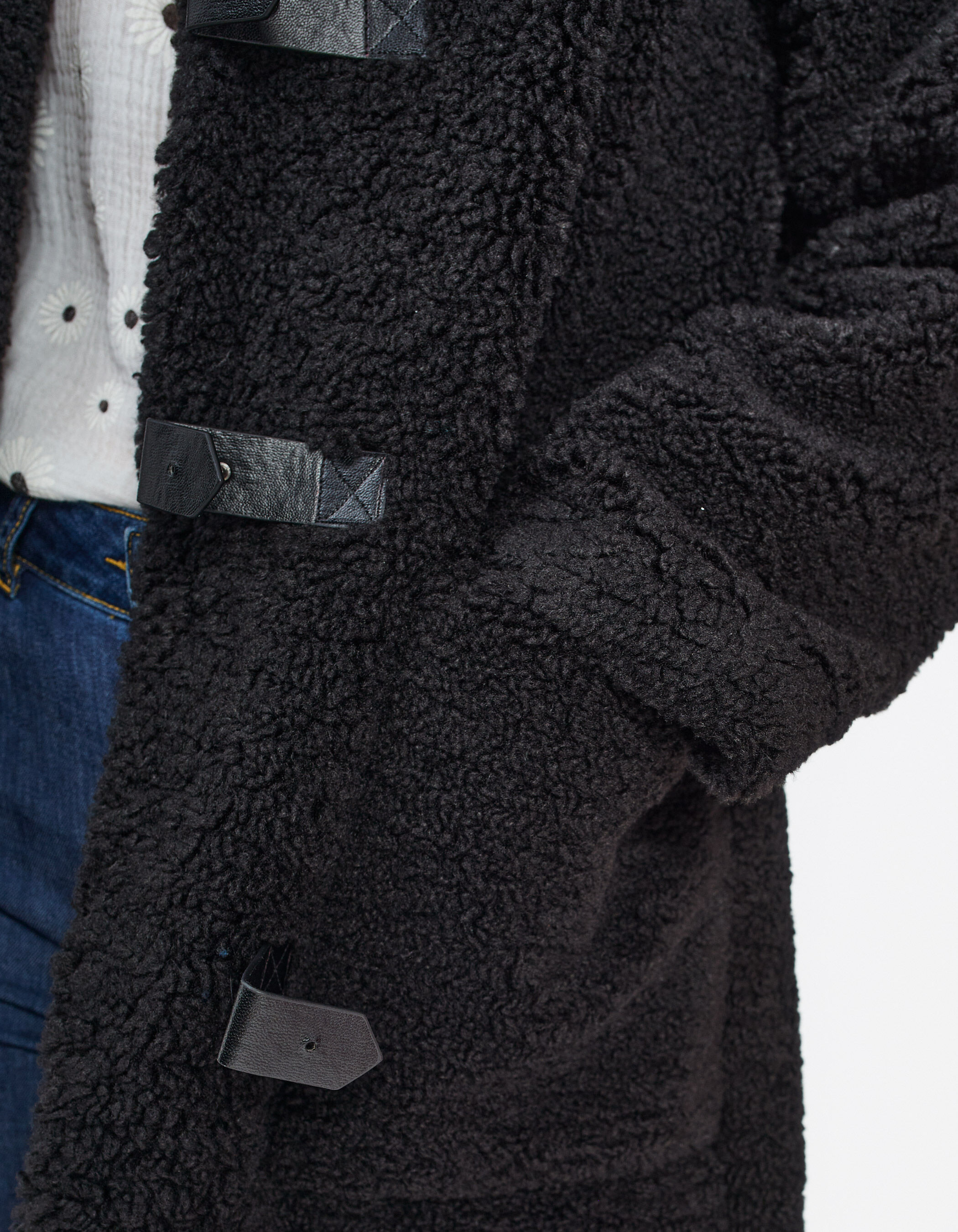 Manteau sherpa 2025 noir