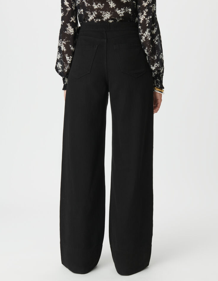 Schwarze, weite Damen-Jeans P&eacute;n&eacute;lope-3