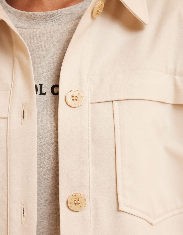 I.Code ecru overshirt-style jacket-5 I.Code ecru overshirt-style jacket-5