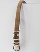Ceinture sable en cuir velours I.Code-4