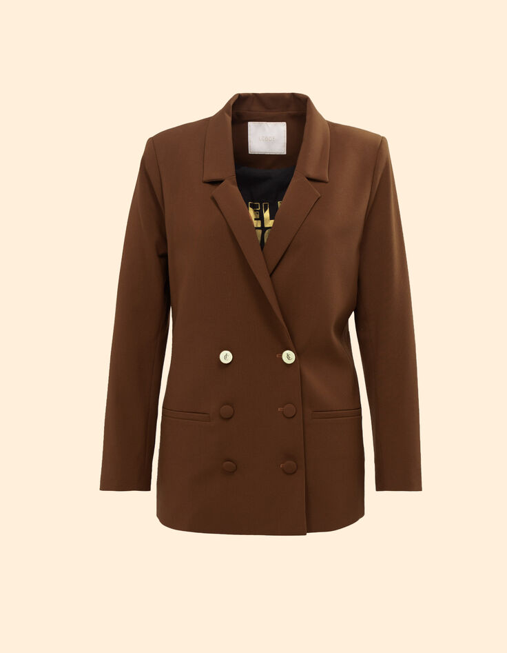 Veste de costume camel double boutonnage I.Code-8 Veste de costume camel double boutonnage I.Code-8