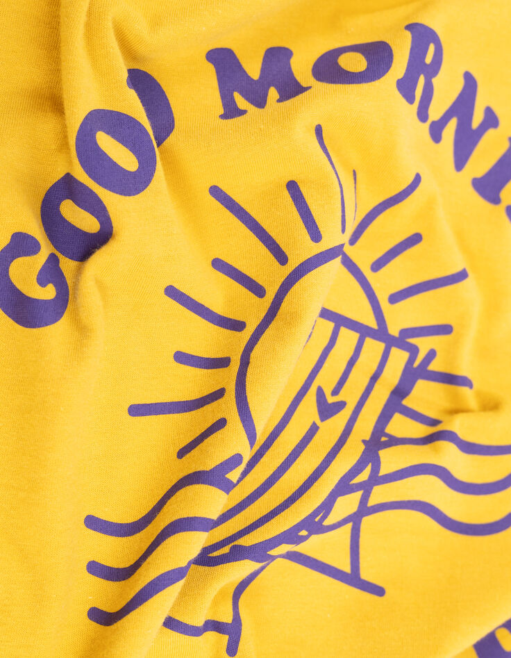T-shirt jaune message visuel transat I.Code-8