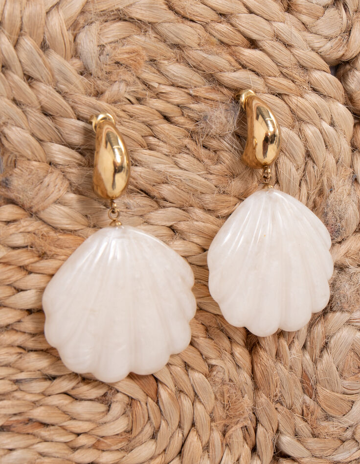 I.Code shell earrings-1