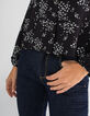 Camisa negra leopardo floral I.Code-2