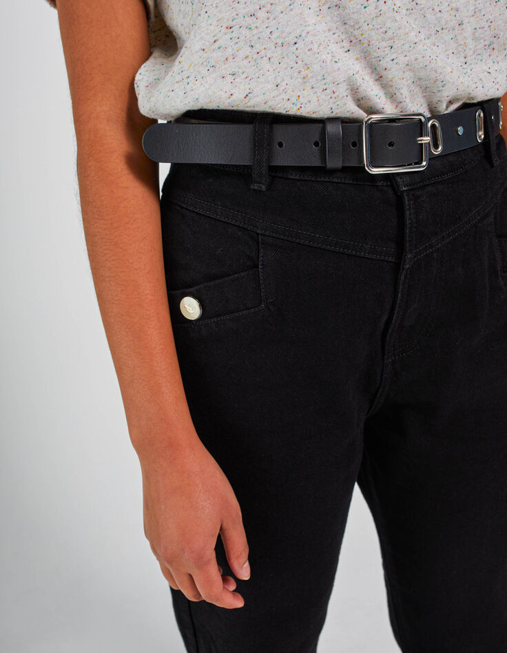 Vaqueros slouchy grises botones fantasía I.Code-6